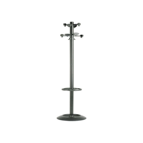 Appendiabiti Incas - con portaombrelli - 8 posti - 175 x 39 cm - nero - Unisit