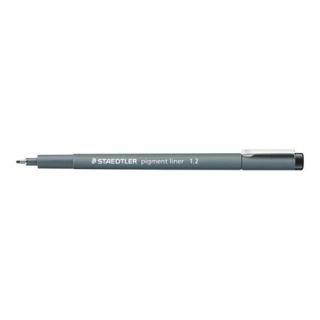 STAEDTLER pigment liner - Penna a punta sottile - non permanente - nero - inchiostro pigmentato - 1.2 mm