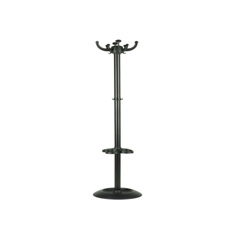 Appendiabiti Jolly - con portaombrelli - 8 posti - 168 x 40 cm - nero - Unisit