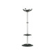 Appendiabiti Jolly - con portaombrelli - 8 posti - 168 x 40 cm - nero/grigio - Unisit