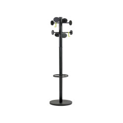 Appendiabiti Stand3 - 8 posti - 175 x 37 cm - nero - Alba