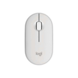Logitech Pebble 2 M350s - Mouse - ottica - 3 pulsanti - senza fili - Bluetooth 5.2 LE - tonal white