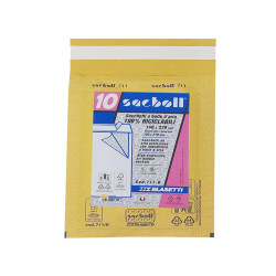 Busta imbottita Sacboll - B (14 x 27 cm) - carta - avana - Blasetti - conf. 10 pezzi