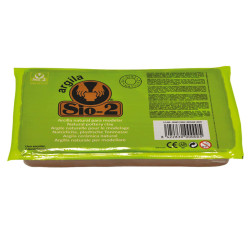 Argilla naturale 100% - panetto 1,5 kg - rosso - Cwr
