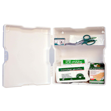 Armadietto di pronto soccorso 1/P - 37x22x14 cm - fino a 2 persone - bianco - PVS