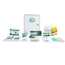 Armadietto di pronto soccorso 102/M - 46x30x14 cm - metallo - oltre 3 persone - bianco - PVS