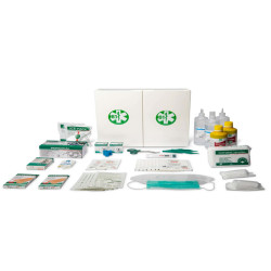 Armadietto di pronto soccorso 102/P - 45x37,5x13 cm - plastica - oltre 3 persone - bianco - PVS