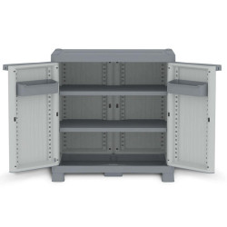Armadietto Domino Wave - Base 700UW - 2 ante - 70 x 43,8 x 97,6 cm - PPL - grigio - Terry