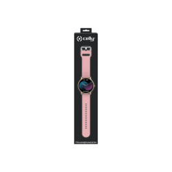 Celly TRAINERMOON - Smartwatch con cinturino - silicone - schermo 1.28" - Bluetooth - 32 g - rosa