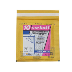 Busta imbottita Sacboll - C (17 x 27 cm) - carta - avana - Blasetti - conf. 10 pezzi