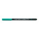 Lyra Aqua Brush Duo - Combinazione pennello e penna con punta in fibra - verde permanente - inchiostro base acqua - 2 mm / 4 mm