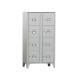 Armadio casellario in metallo - 8 vani - 70 x 50 x 180 cm - grigio - Fasma