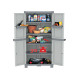 Armadio Domino Wave - Base 2700 UW - 2 ante - 70 x 43,8 x 181,8 cm - PPL - grigio - Terry