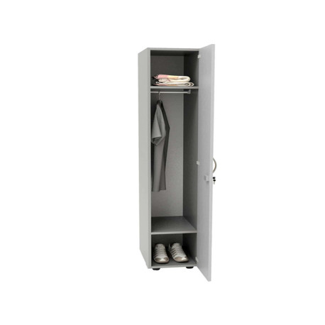 Armadio guardaroba - 1 anta - 33 x 52 x 185 cm - grigio