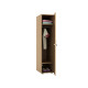 Armadio guardaroba - 1 anta - 33 x 52 x 185 cm - noce chiaro