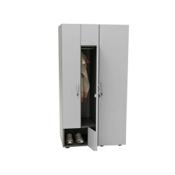 Armadio guardaroba - 2 ante - 40 x 52 x 185 cm - grigio