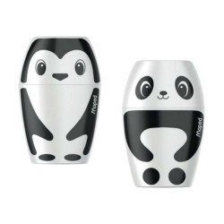 Maped Shaker - Temperino con contenitore - pinguino, panda