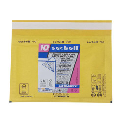 Busta imbottita Sacboll - CD (20 x 22 cm) - carta - avana - Blasetti - conf. 10 pezzi