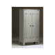Armadio metallo - spogliatoio - 2 posti - 70x35x180 cm - grigio - Tecnical 2