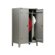 Armadio metallo - spogliatoio - 2 posti - con divisorio - 80x47x180 cm - grigio - Tecnical 2