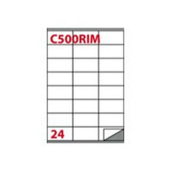 Markin - Carta - autoadesivo rimovibile - bianco - 70 x 36 mm - 70 g/m² - 2400 etichette (100 foglio(i) x 24) etichette