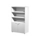 Armadio modulare - a 2 ante basse - 90 x 45,8 x 200 cm - bianco