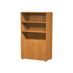 Armadio modulare - a 2 ante basse - 90 x 45,8 x 200 cm - noce chiaro