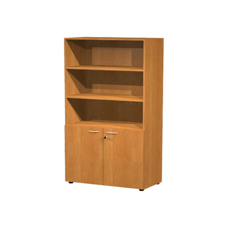 Armadio modulare - a 2 ante basse - 90 x 45,8 x 200 cm - noce chiaro