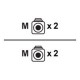 DIGITUS - Cavo di rete - LC multi-mode (M) a LC multi-mode (M) - 2 m - fibra ottica - 3 mm - 50 / 125 micron - OM3 - schermato,