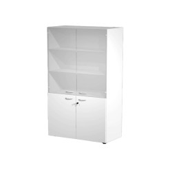 Armadio modulare - a 2+2 ante - 90 x 45,8 x 200 cm - bianco