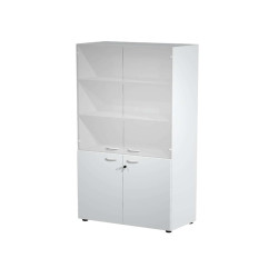 Armadio modulare - a 2+2 ante - 90 x 45,8 x 200 cm - grigio
