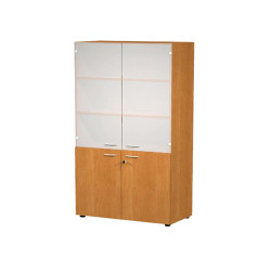 Armadio modulare - a 2+2 ante - 90 x 45,8 x 200 cm - noce chiaro