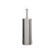Portascopino Basic Metal - da terra - diametro 9,8 cm - altezza 38 cm - acciaio inox - Medial International