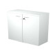 Armadio modulare - basso a 2 ante battenti - 90 x 44 x 85 cm - bianco
