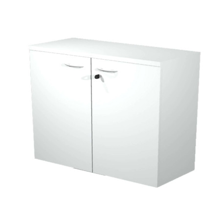 Armadio modulare - basso a 2 ante battenti - 90 x 44 x 85 cm - bianco