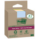 Blocco foglietti Post-it SuperSticky Green - 654R-SSCOL3+1 - 76 x 76 mm -  carta riciclata - colori pastello assortiti - 70 fog