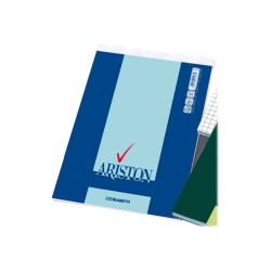 Blasetti ARISTON - Stitched notepad - rilegatura a nastro - A5 - 150 x 210 mm - 70 fogli / 140 pagine - extra bianco - neutro -