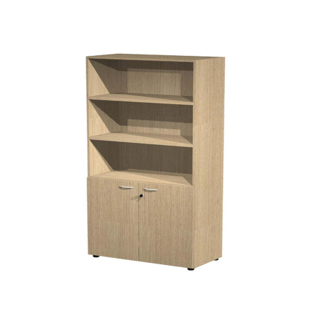 Armadio modulare componibile - a 2 ante basse - 90 x 45,8 x 200 cm - rovere
