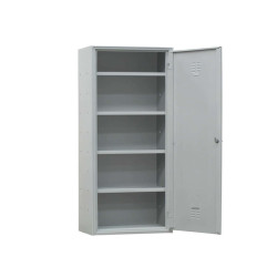 Armadio multiuso in metallo - a 1 anta - 60 x 40 x180 cm - grigio - Fasma
