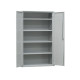 Armadio multiuso in metallo - a 2 ante - 100 x 40 x180 cm - grigio - Fasma