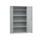 Armadio multiuso in metallo - a 2 ante - 80 x 40 x180 cm - grigio - Fasma