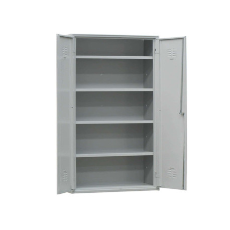 Armadio multiuso in metallo - a 2 ante - 80 x 40 x180 cm - grigio - Fasma