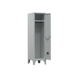 Armadio spogliatoio in metallo - 1 vano - 35 x 35 x 180 cm - grigio - Fasma