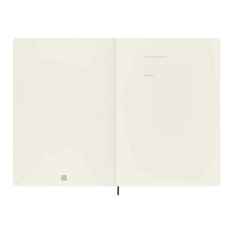 Moleskine Classic - Taccuino - XL - 190 x 250 mm - 96 fogli / 192 pagine - carta avorio - quadretti - copertina nera