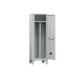 Armadio spogliatoio in metallo - 1 vano - con divisorio - 50 x 50 x 180 cm - grigio - Fasma