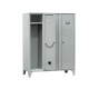 Armadio spogliatoio in metallo - 3 vani - 105 x 35 x 180 cm - grigio - Fasma