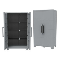 Armadio Transforming Modular 4 - 78 x 43,6 x 184,4 cm - PPL - grigio - Terry