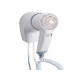 Asciugacapelli da hotel Yul Basic - aggancio frontale - 9,1x14,7x15 cm - 1200 W - 220/240 V - ABS - bianco - Medial