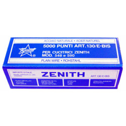 Punti 130/E bis - 6/4 - acciaio naturale - metallo - Zenith - conf. 5000 punti