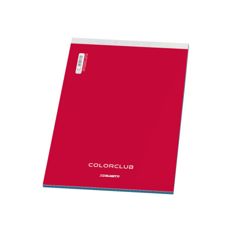 Blasetti Colorclub - Blocchetto - A4 - 60 fogli / 120 pagine - carta bianca - quadretti - disponibile in colori assortiti